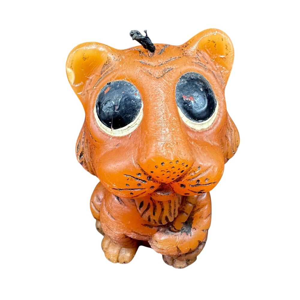 Animal Delights‎ Tiger Candle Hand Painted Figurine Collectible Decor